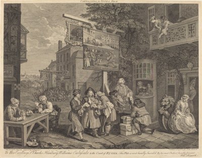 Stimmenfang von Charles Grignion after William Hogarth