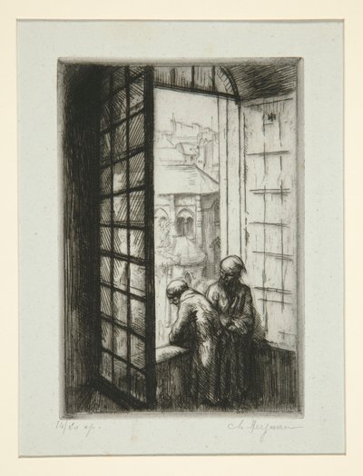 Ein Fenster des alten Hôtel-Dieu von Charles Heyman