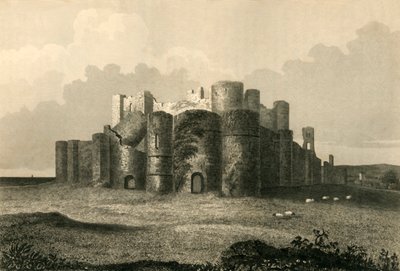 Pevensey Castle im Jahr 1737 von Charles J. Smith