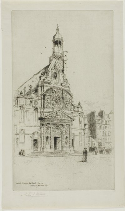 St. Etienne du Mont, Paris von Charles John Watson
