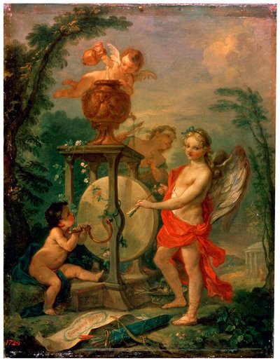 Amor schärft einen Pfeil, 1750 von Charles Joseph Natoire
