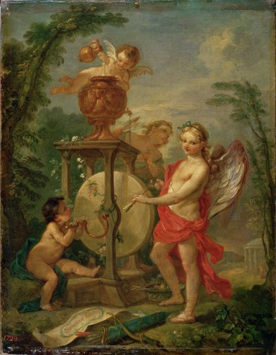 Amor schärft seinen Pfeil, 1750 von Charles Joseph Natoire