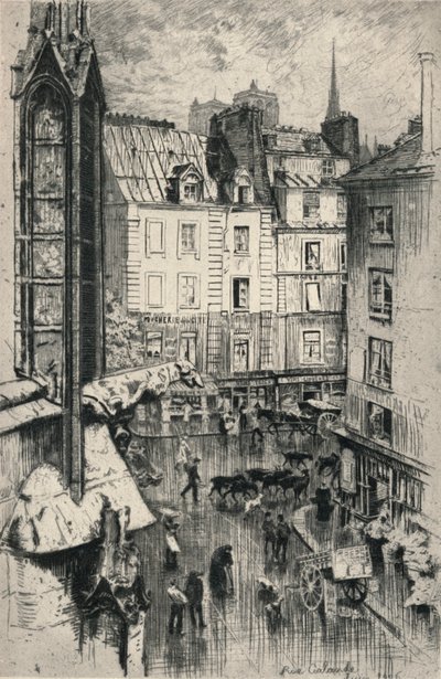 Rue Galande, 1915 von Charles Jouas