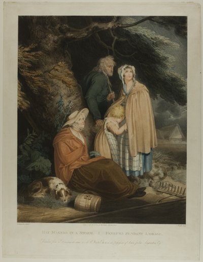 Heuarbeiter im Sturm von Charles Knight