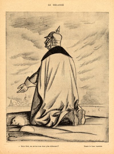 Rotes Lachen, Satirisch in Schwarz-Weiß von Charles Laborde