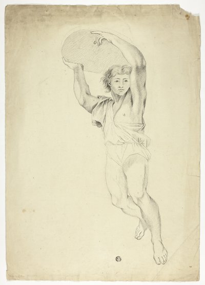 Junge trägt Gewicht von Charles Le Brun