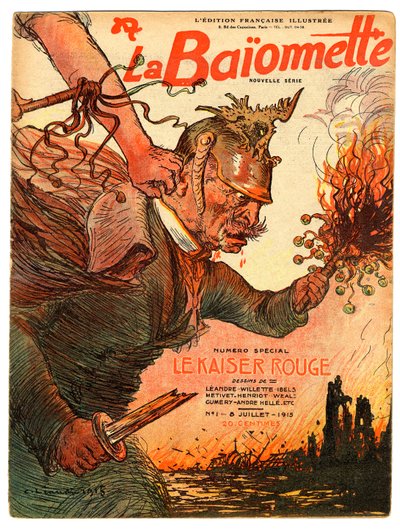 Cover von La Baionnette, Satire in Farben von Charles Leandre
