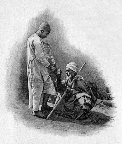 Wasserverkäufer in Algier von Charles Louis (after) Bazin
