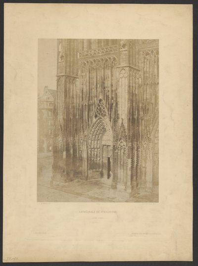 Kathedrale von Straßburg. Großes Portal. von Charles Marville