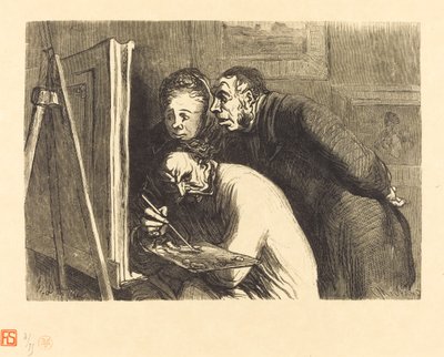 Maler und Bürger von Charles Maurand after Honoré Daumier