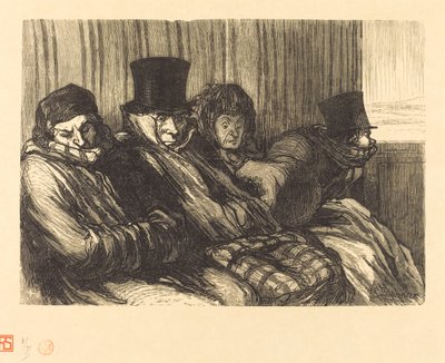 Vergnügungszug von Charles Maurand after Honoré Daumier