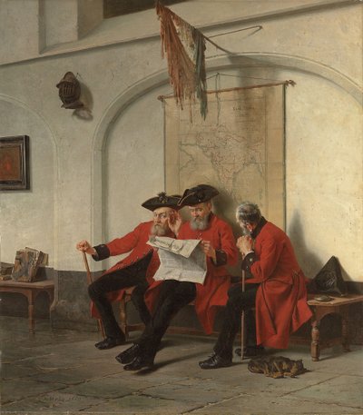 Nachrichten von der Front, 1880 von Charles Meer Webb