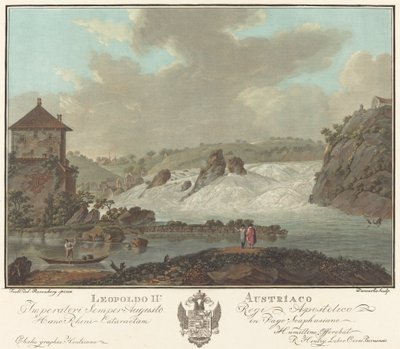 Rheinfall von Charles Melchior Descourtis after Friedrich Rosenberg after Johann Heinrich Troll