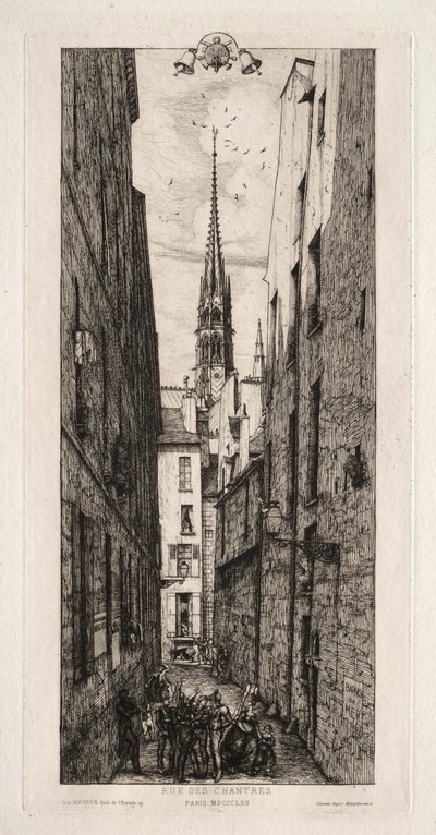 Chantrey Straße, Paris von Charles Meryon