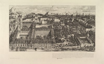 College Henri IV oder Lycée Napoléon, 1863-64 von Charles Meryon