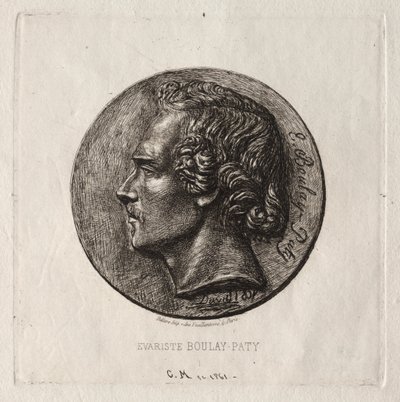 Evariste Boulay-Paty; ein Dichter von Charles Meryon