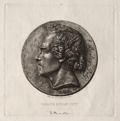 Evariste Boulay-Paty, ein Dichter, 1861 von Charles Meryon