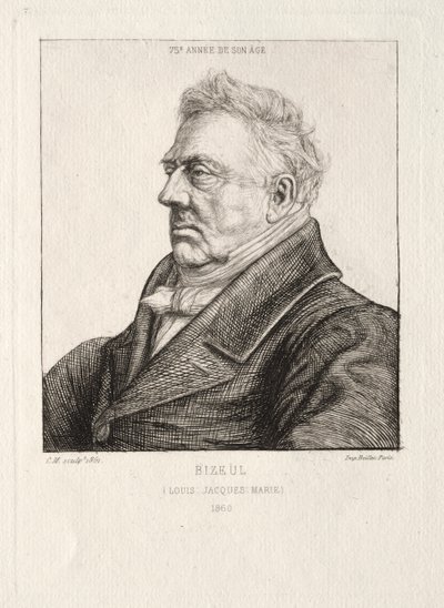 L. J. Marie Bizeul, ein bretonischer Archäologe von Charles Meryon