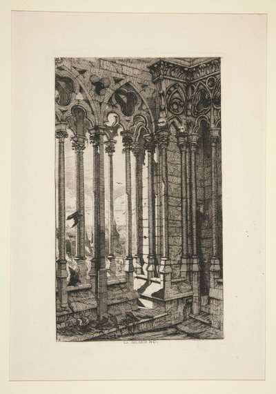 Die Galerie Notre-Dame von Charles Meryon
