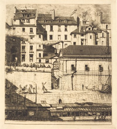 La morgue, Paris von Charles Meryon