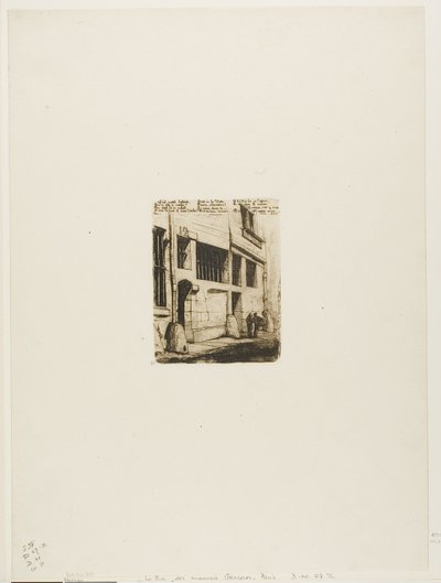 La rue des Mauvais Garçons von Charles Meryon