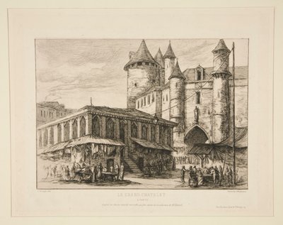 Le Grand Chatelet [um 1780] von Charles Meryon