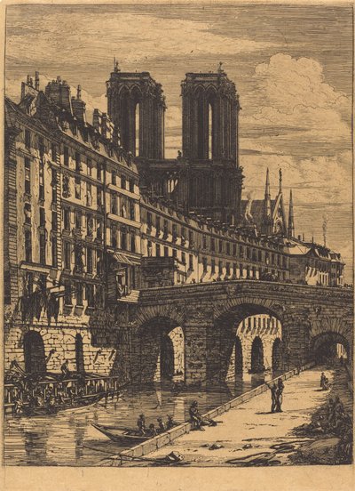 Le Petit Pont, Paris von Charles Meryon
