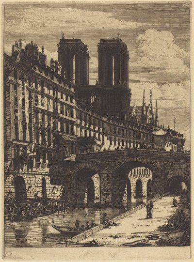 Le Petit Pont, Paris von Charles Meryon