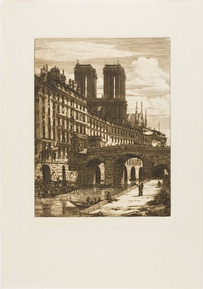 Le Petit Pont, Paris von Charles Meryon