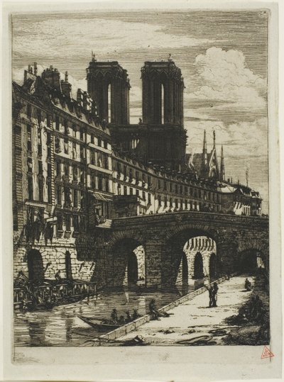 Le Petit Pont, Paris von Charles Meryon