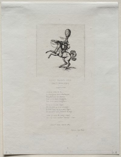 Kleiner Prinz Dito, 1864 von Charles Meryon