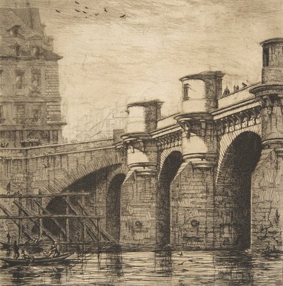 Pont-Neuf, Paris, 1853 von Charles Meryon