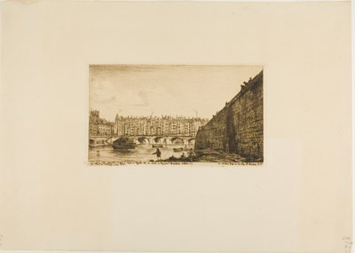 Pont-au-Change, Paris, um 1784 von Charles Meryon