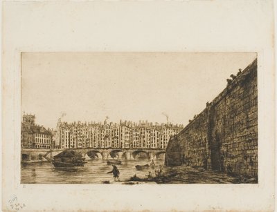 Pont-au-Change, Paris, um 1784 von Charles Meryon