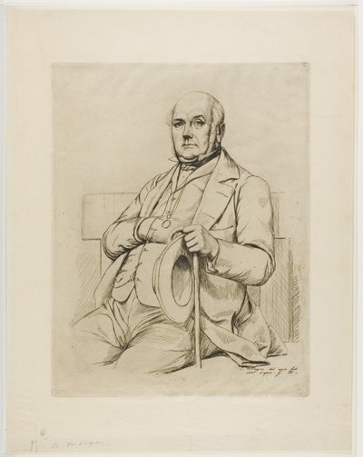 Porträt von Casimir le Conte von Charles Meryon