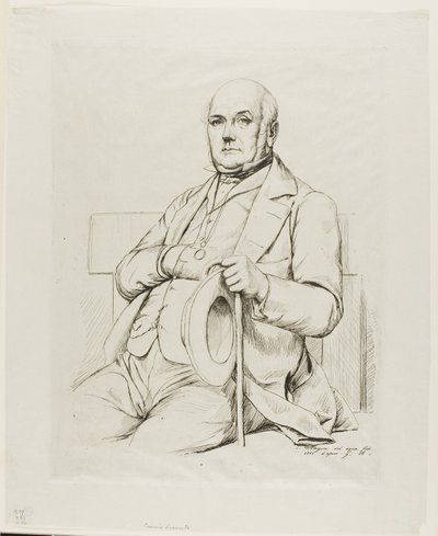 Porträt von Casimir le Conte von Charles Meryon