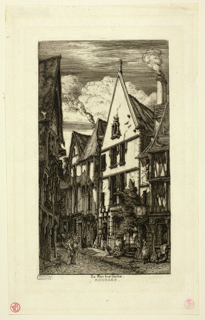 Rue des toiles, Bourges von Charles Meryon