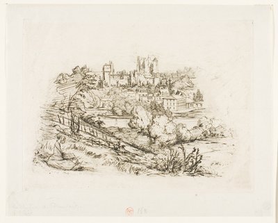 Ruinen des Château de Pierrefonds von Charles Meryon