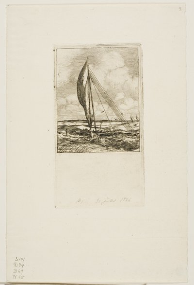 Schnellsegelnde Proa, Mulgrave-Archipel, Ozeanien von Charles Meryon