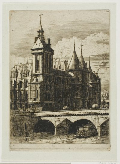 Der Uhrturm, Paris von Charles Meryon