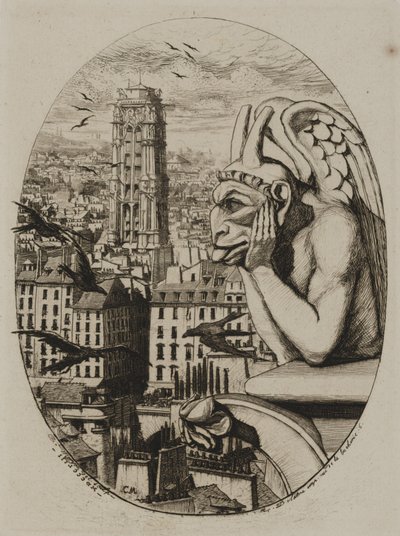 Der Wasserspeier von Charles Meryon