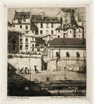 Das Leichenschauhaus, Paris von Charles Meryon