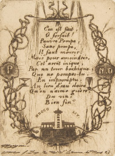 Die Notre-Dame-Pumpe kleine Platte, 1854 von Charles Meryon