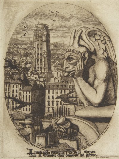 Der Vampir, 1853 von Charles Meryon
