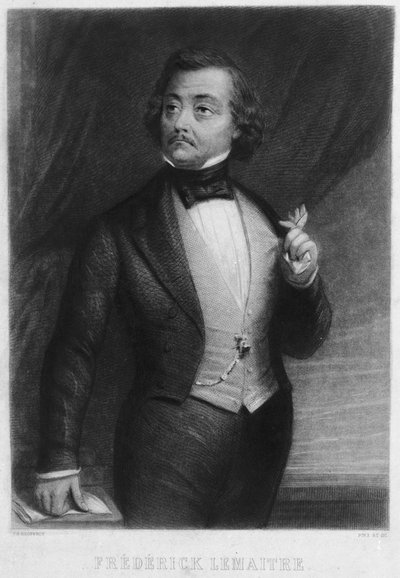 Porträt von Frédérick Lemaître 1800-1876 von Charles Michel Geoffroy