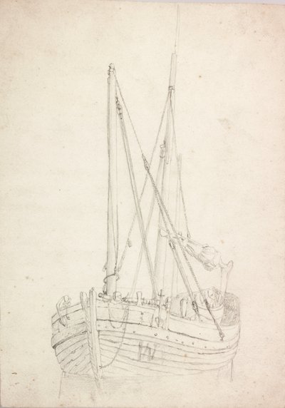 Studie eines Fischerbootes von Charles Napier Hemy