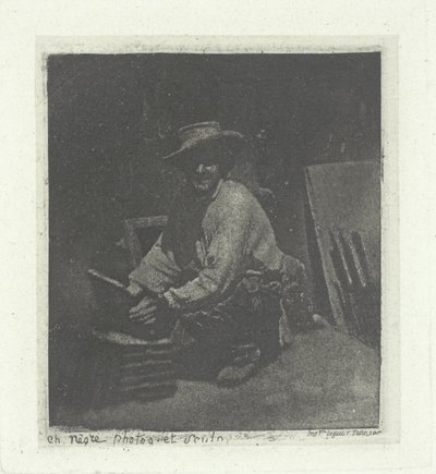 Kniender Maurer von Charles Nègre