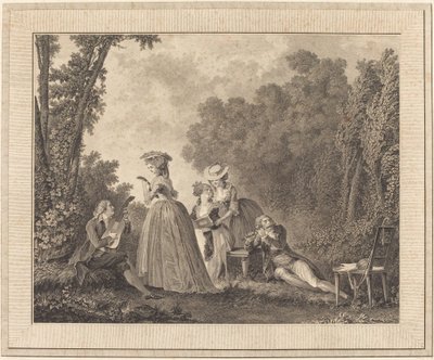 Das angenehme Konzert von Charles Nicolas Varin after Nicolas Lavreince