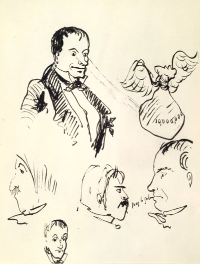 Selbstporträt, um 1850-1867 von Charles Pierre Baudelaire