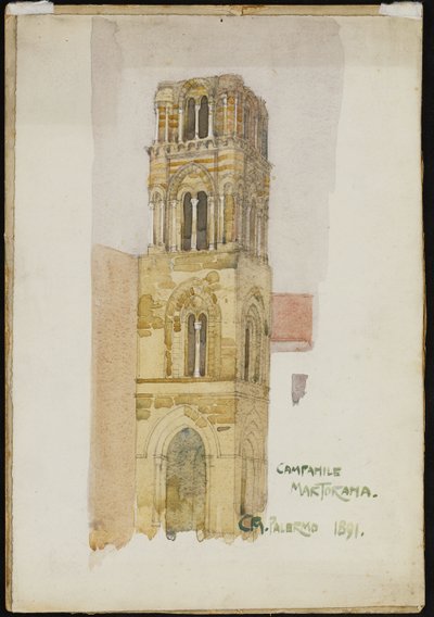 Campanile Martorana, Palermo, 1891 von Charles Rennie Mackintosh